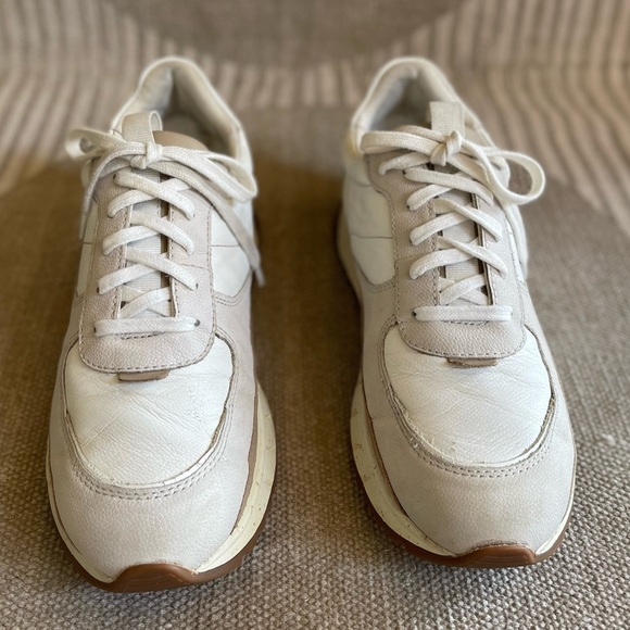Madewell Women's Kickoff Trainer Sneakers in Neutral Colorblock Leather - Picture 4 of 8